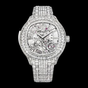 Emperador Coussin Minute Repeater White Gold Diamond Bracelet